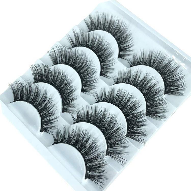 Wholesale Hand Made Full Strip Lashes Eye Lashes,Custom 100% Real Extension Fluffy 25MM 3D Mink False Fake Eyelashes Vendor